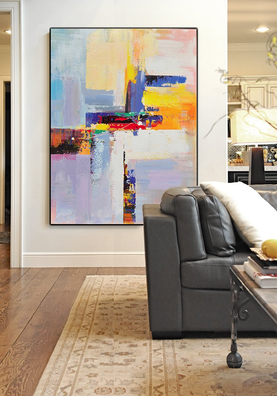Palette Knife Contemporary Art #L30B - Click Image to Close